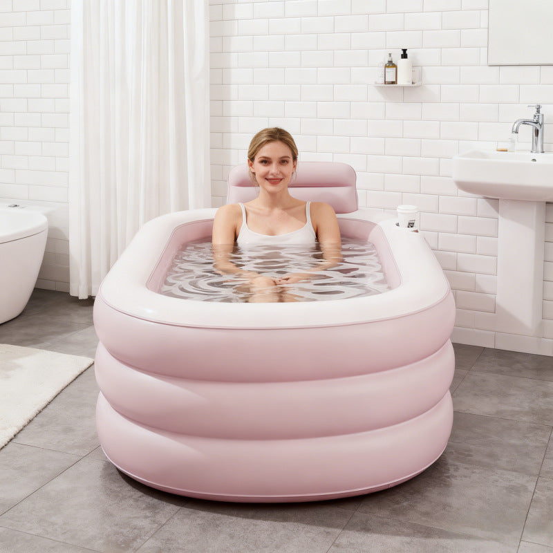 Women inflatable relaxation bathtub Bowlift