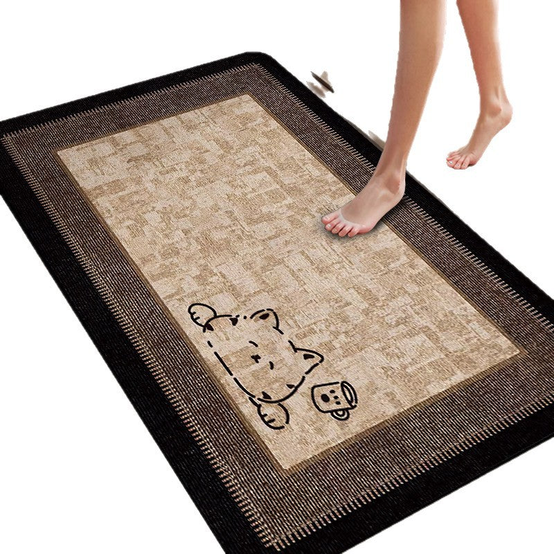 Plush Dog-Themed Bath Mat Bowlift