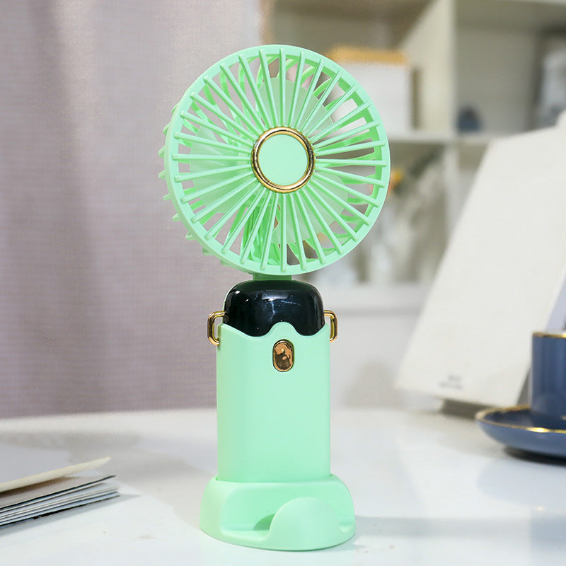 Women's Portable Mini Fan with Ergonomic Handle Design and Adjustable Tilt Bowlift