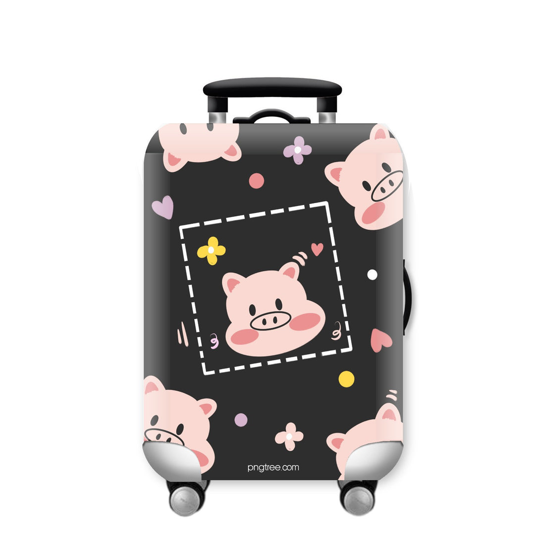 Unisex hard-shell suitcase with funny giraffe design Bowlift