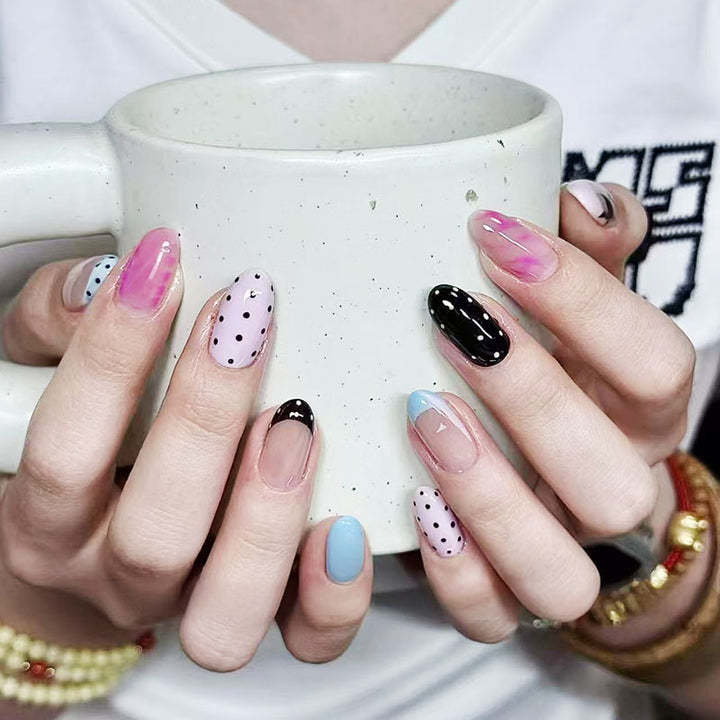 Whimsical Bunny-Themed Press-On Nail Art Set Bowlift