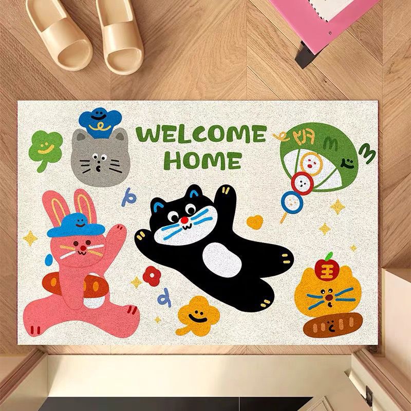 Fun Cartoon-Themed Welcome Mat Bowlift