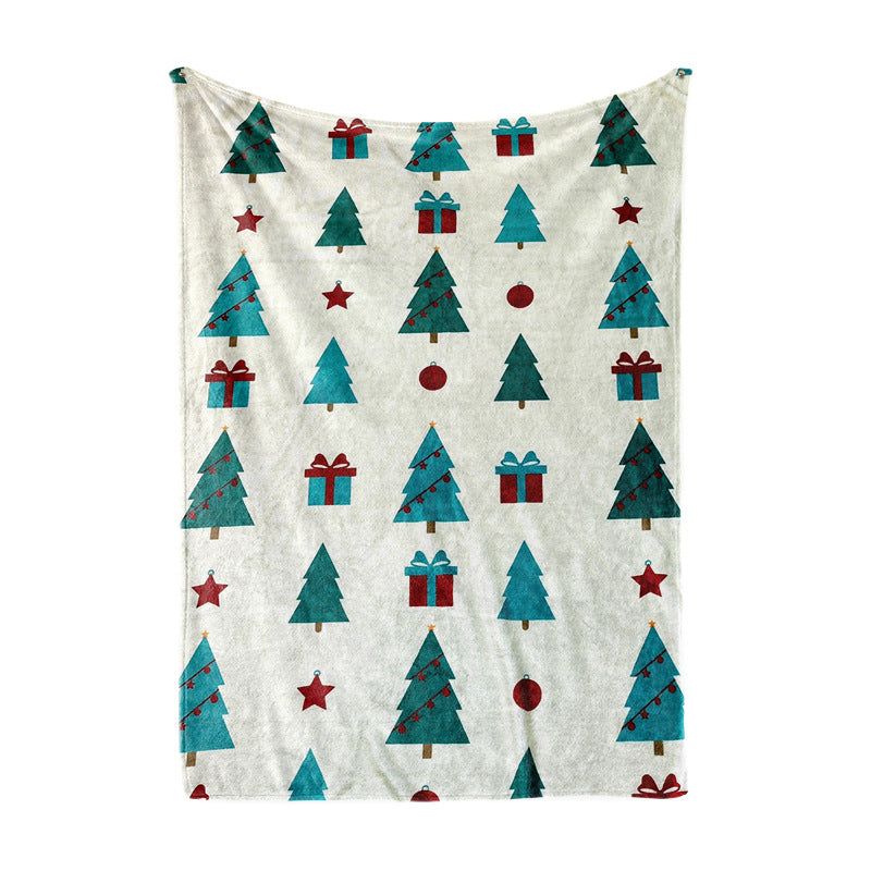 Women's Christmas blanket with festive tree and gift design Bowlift