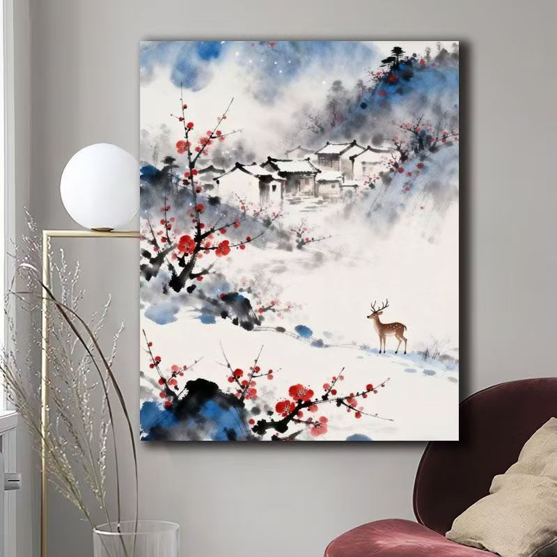 Nature Scene Watercolor Canvas Art Bowlift