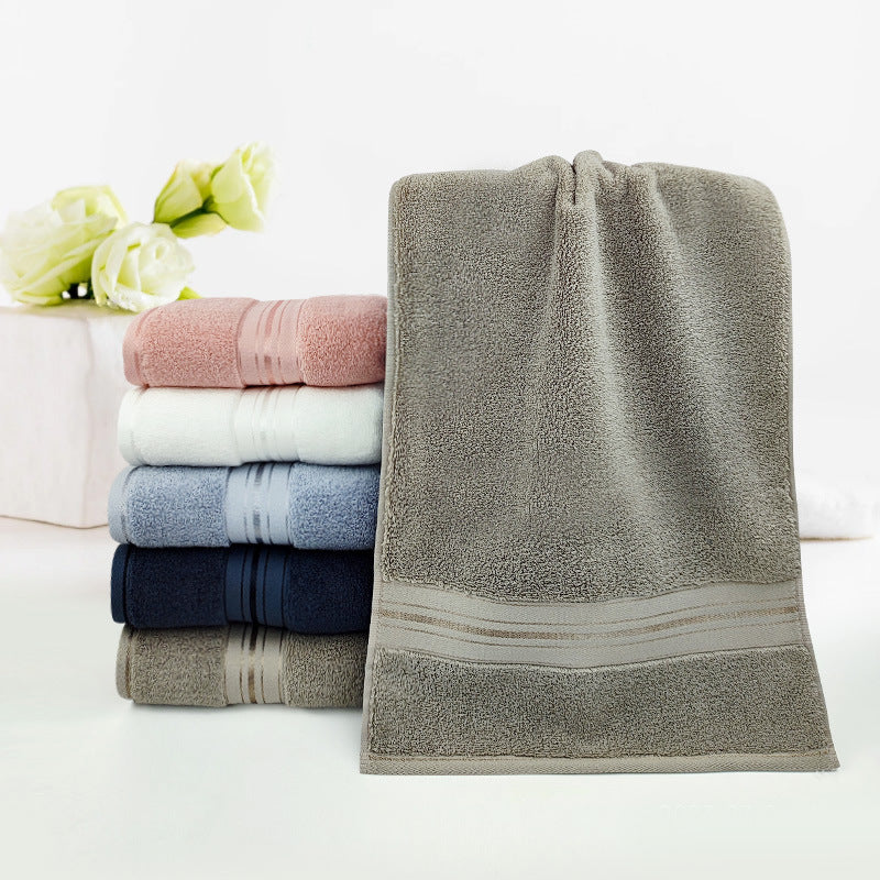 Premium Terry Bath Towel With Elegant Striped Border Bowlift