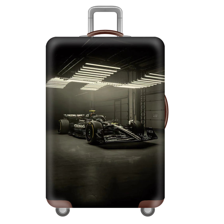 Unisex Hard-shell Suitcase with Impressive Futuristic City Design Bowlift