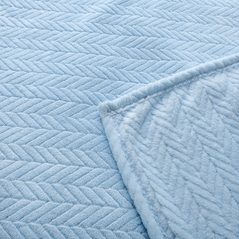 Women Cozy Reversible Blanket with Cable Pattern Bowlift