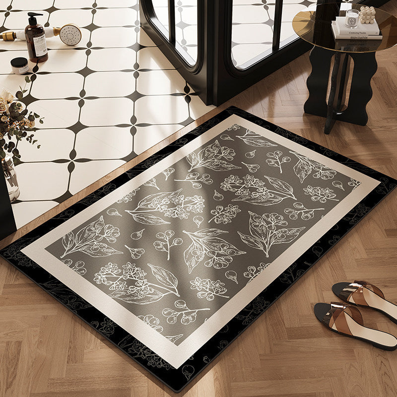 Botanical Design Kitchen Rug Bowlift