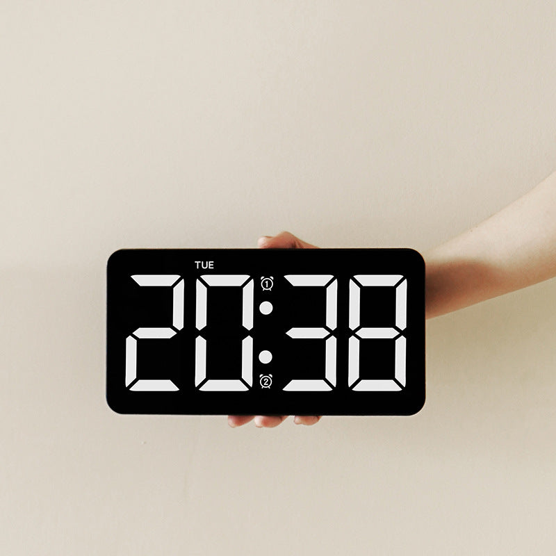 Digital LED Alarm Clock with Large Display Bowlift
