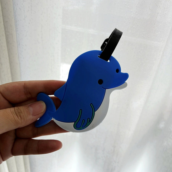 Dolphin-Shaped Travel Luggage Tag Bowlift