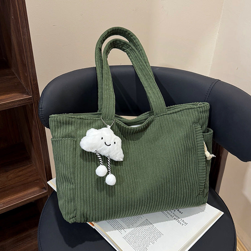 WoVersatile Corduroy Tote Bag Bowlift