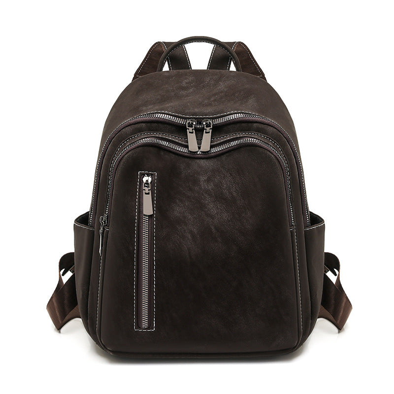 Stylish Leather Backpack Bowlift