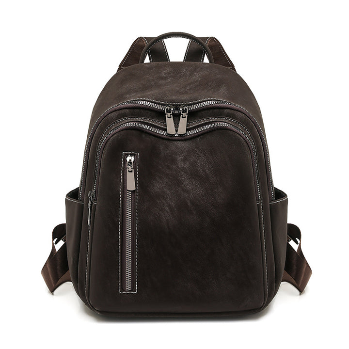 Stylish Leather Backpack Bowlift