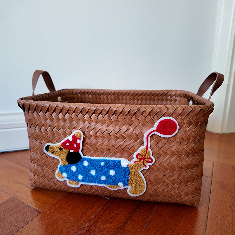 Playful storage basket with animal pattern Bowlift