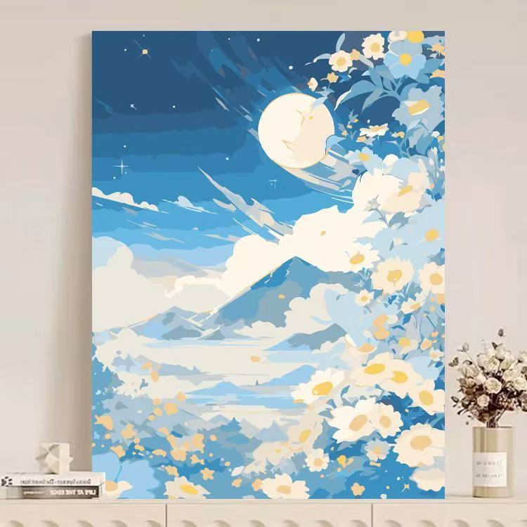 Abstract Mountain Landscape Canvas Art Bowlift