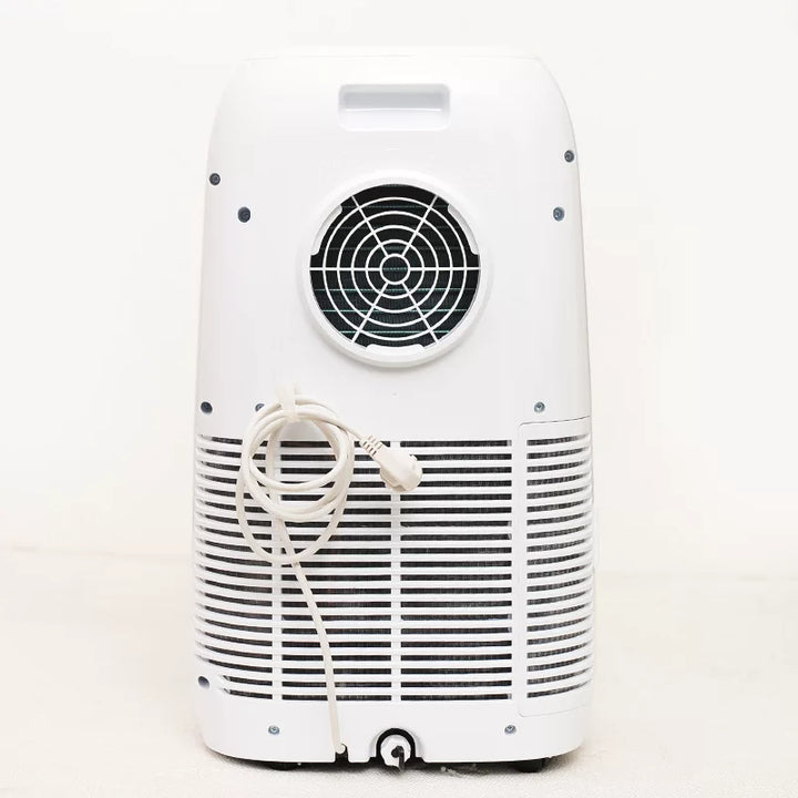 Unisex One Size ventilated single tube portable refrigerant air conditioner with top mounted digital control, dehumidifier, automatic swinging louvers and wheels Bowlift