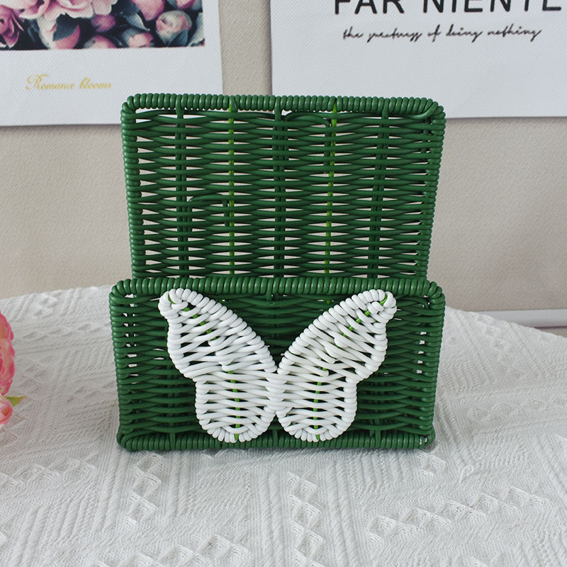 Decorative Butterfly Woven Storage Basket Bowlift