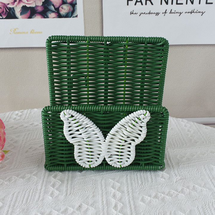Decorative Butterfly Woven Storage Basket Bowlift