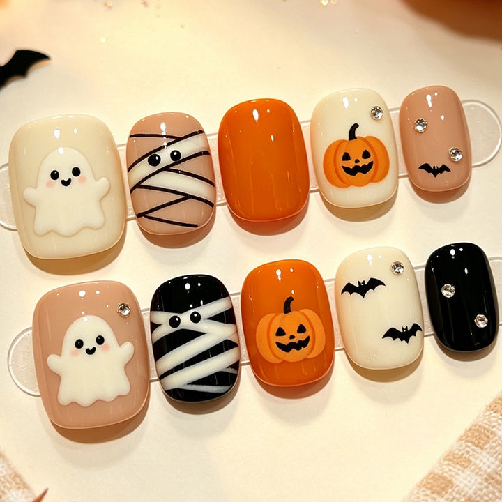 Creative Nail Art Set with Halloween Designs Bowlift