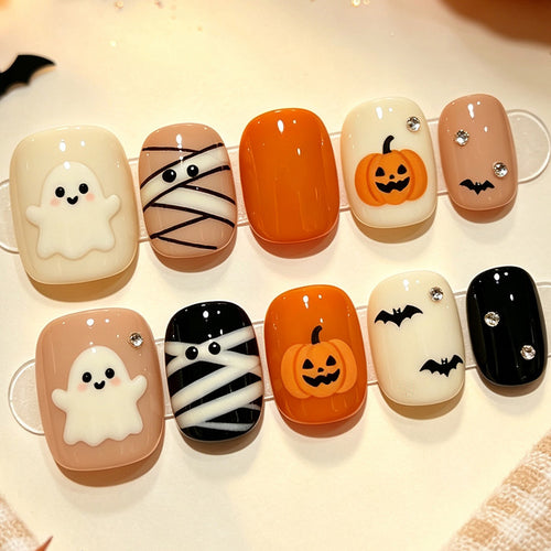 Creative Nail Art Set with Halloween Designs Bowlift