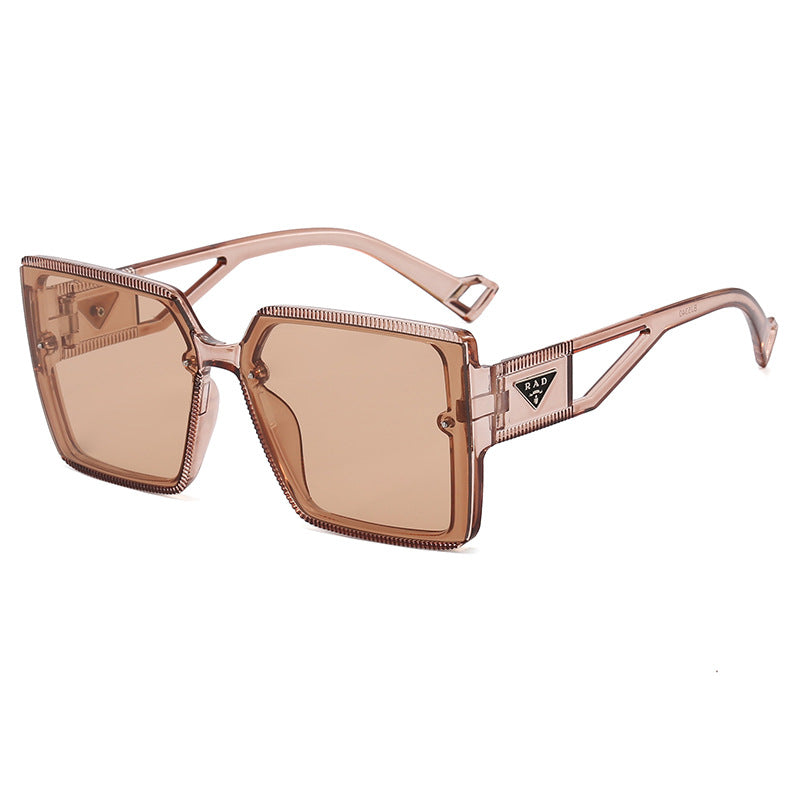 Women's fashionable square sunglasses with unique frame structure Bowlift