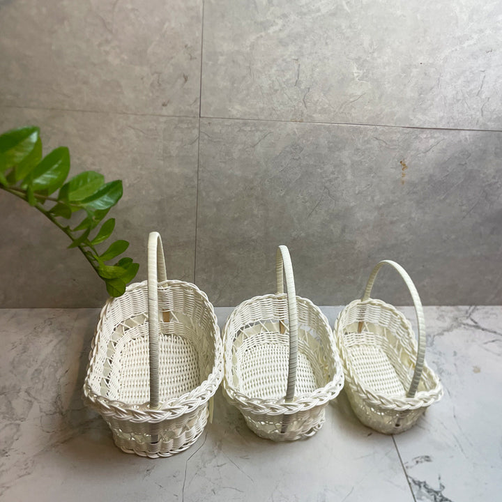 Decorative Woven Storage Basket Bowlift