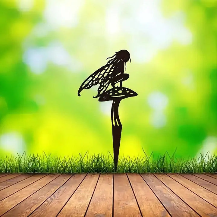 Garden stake with fairy motif Bowlift
