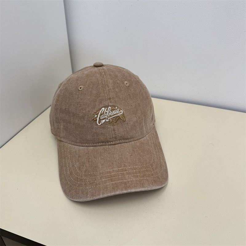 Women's Casual Vintage Embroidered Cap Bowlift