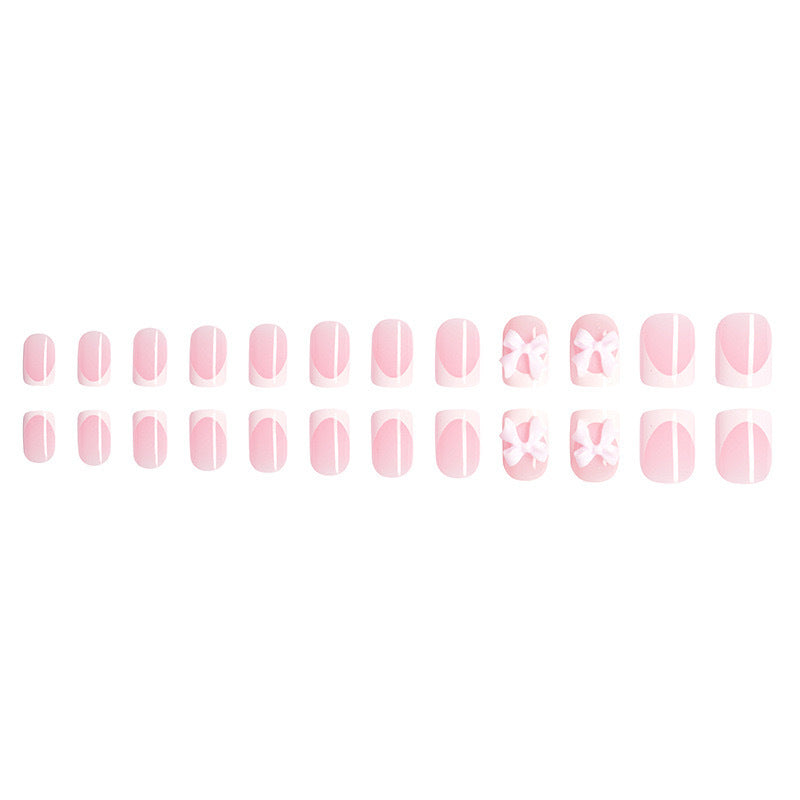 Artificial nails with cute bow designs Bowlift