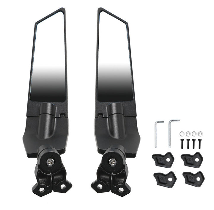 Adjustable motorcycle rearview mirrors with high-quality mounting system Bowlift