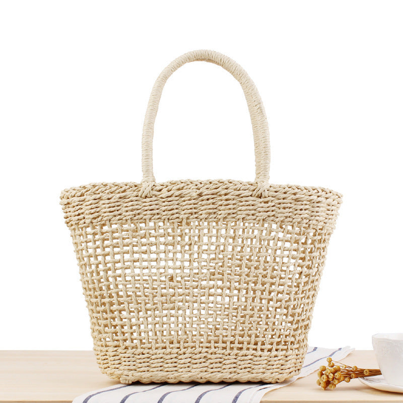 Braided Tote Bag Made of Natural Material Bowlift