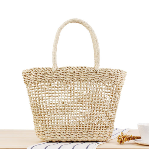 Braided Tote Bag Made of Natural Material Bowlift