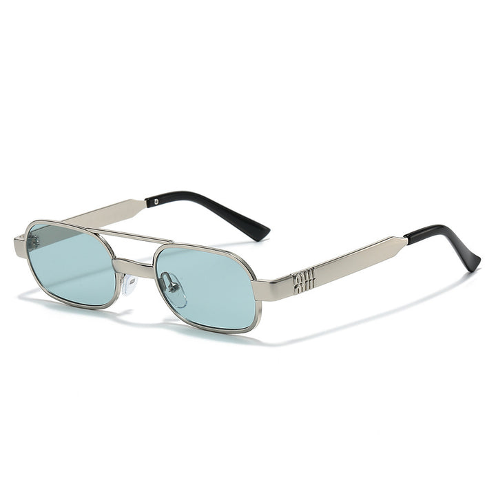 Fashion-Forward Retro Oval Frame Sunglasses Bowlift