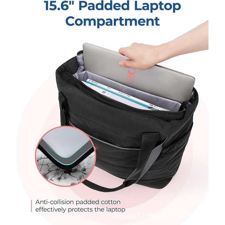 Padded Tote Bag with Structured Design Bowlift