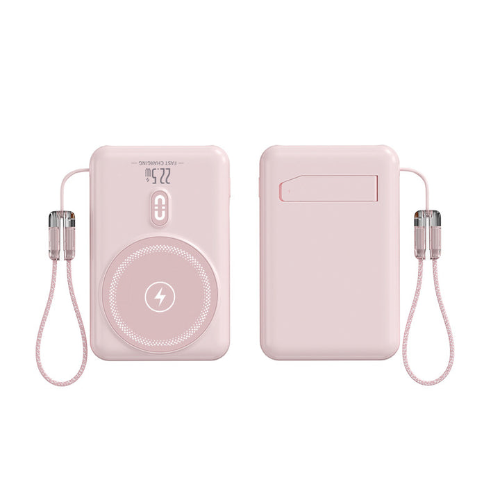 Portable power bank with inductive charging function and LED display Bowlift