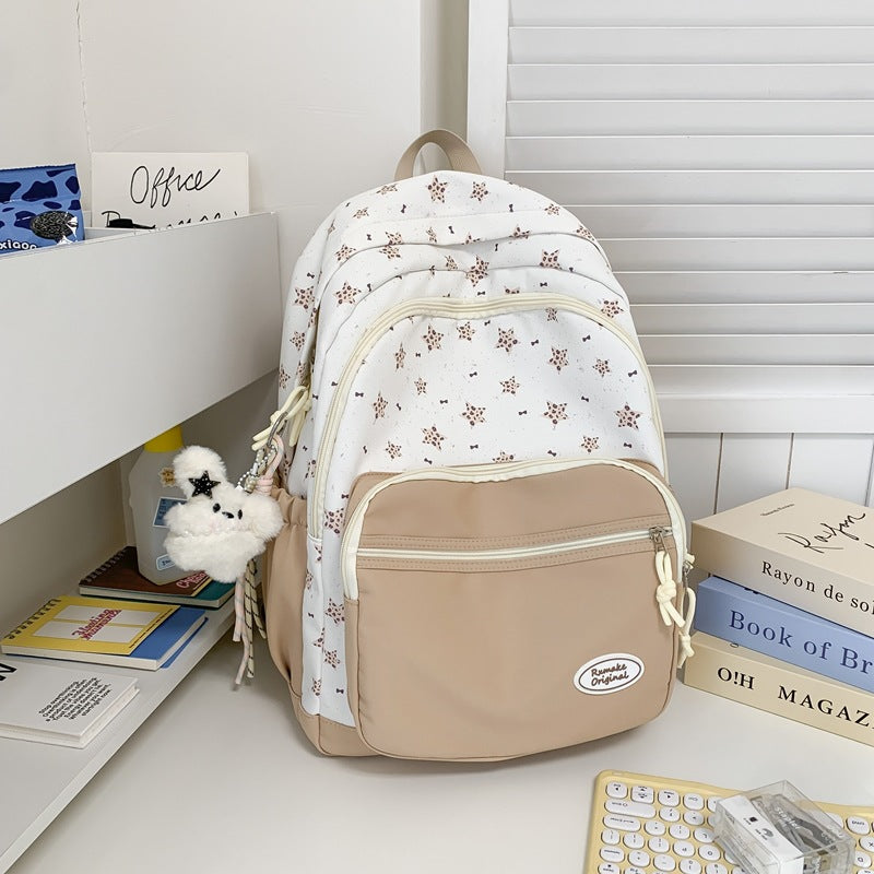 Floral Print Backpack Bowlift