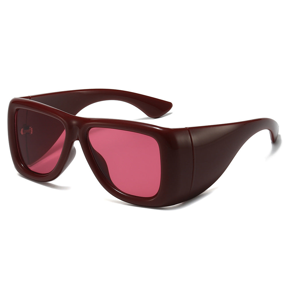Oversized Fashion-Driven Shield Sunglasses Bowlift