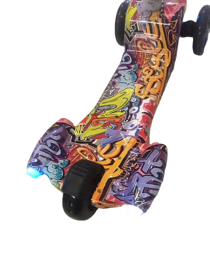 LED-Illuminated Trick Scooter Bowlift