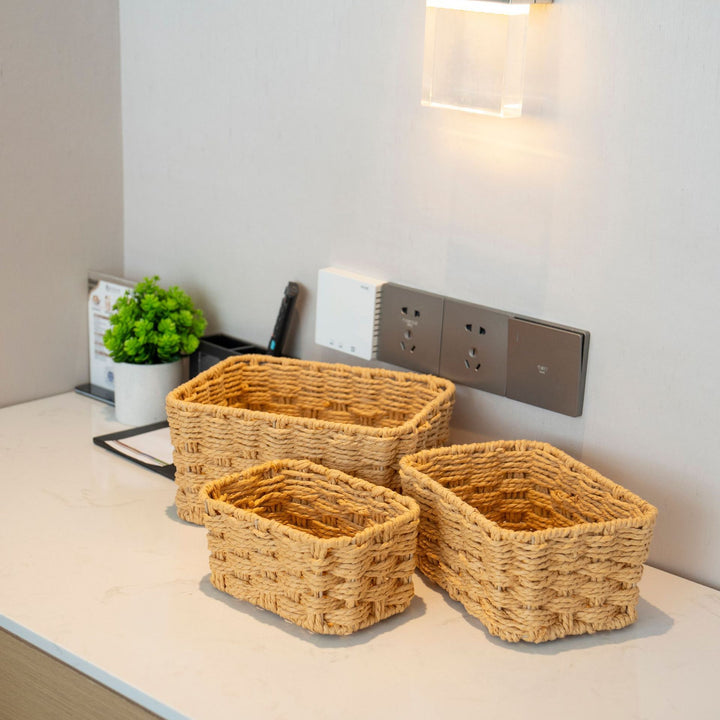 Multi-Purpose Woven Storage Baskets Bowlift