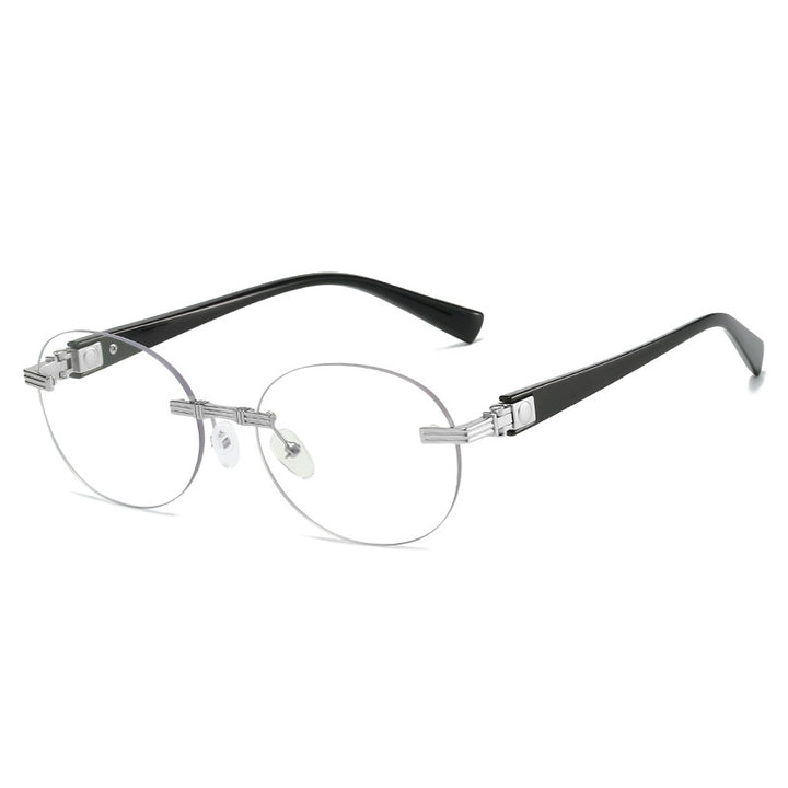 Women's fashionable sunglasses with transparent frame and flexible nose pad Bowlift