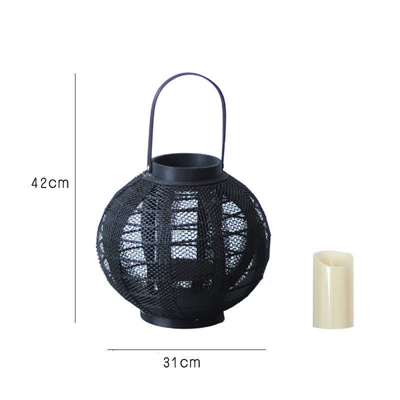 Decorative metal lantern with handle Bowlift