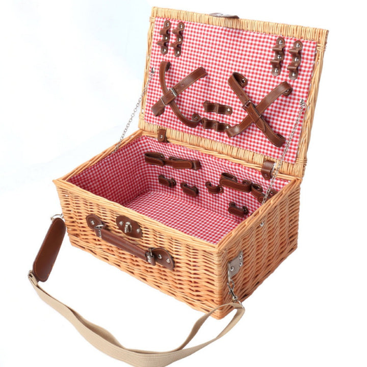 Women's picnic basket with elegant dish set Bowlift