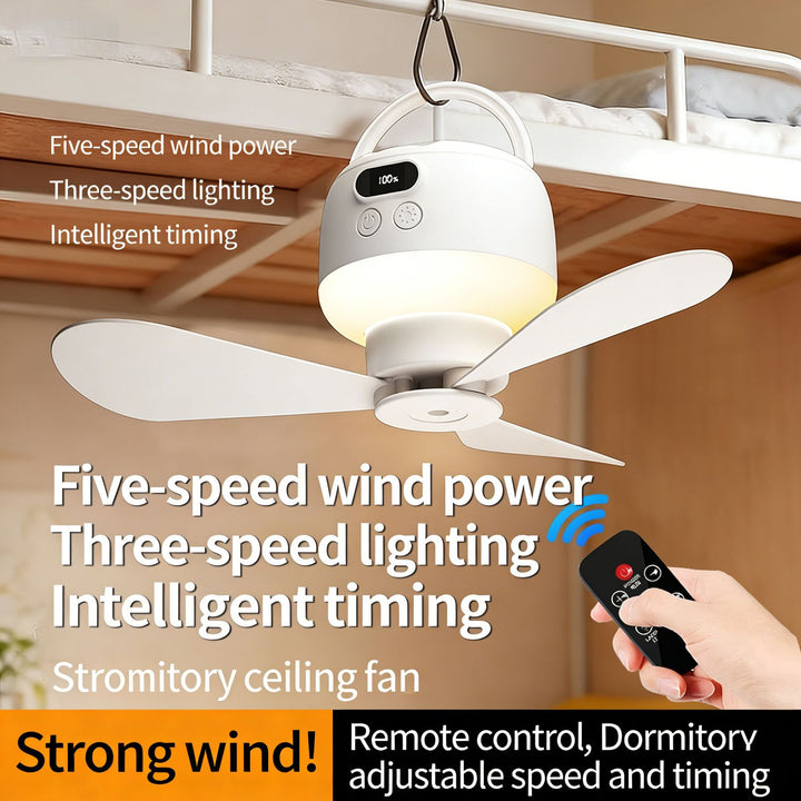 Unisex ceiling fan with integrated LED lighting Bowlift