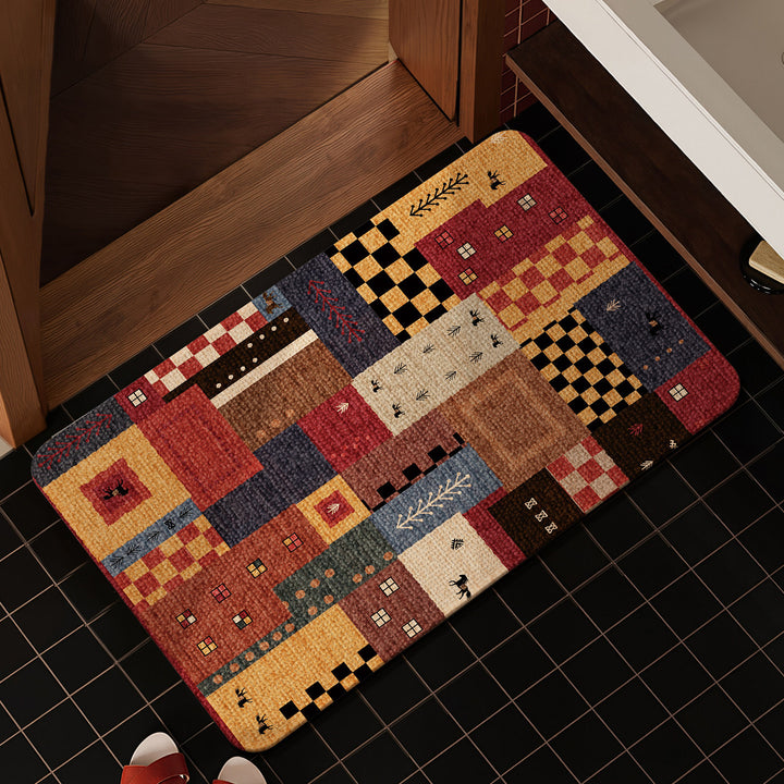 Decorative Star-patterned Bath Mat Bowlift