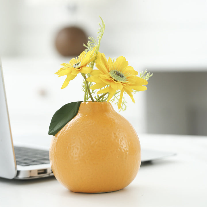 Whimsical Ceramic Fruit-Shaped Vase Bowlift