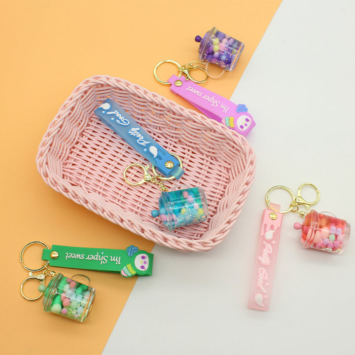 Unisex keychain with cute drinking vessel design Bowlift