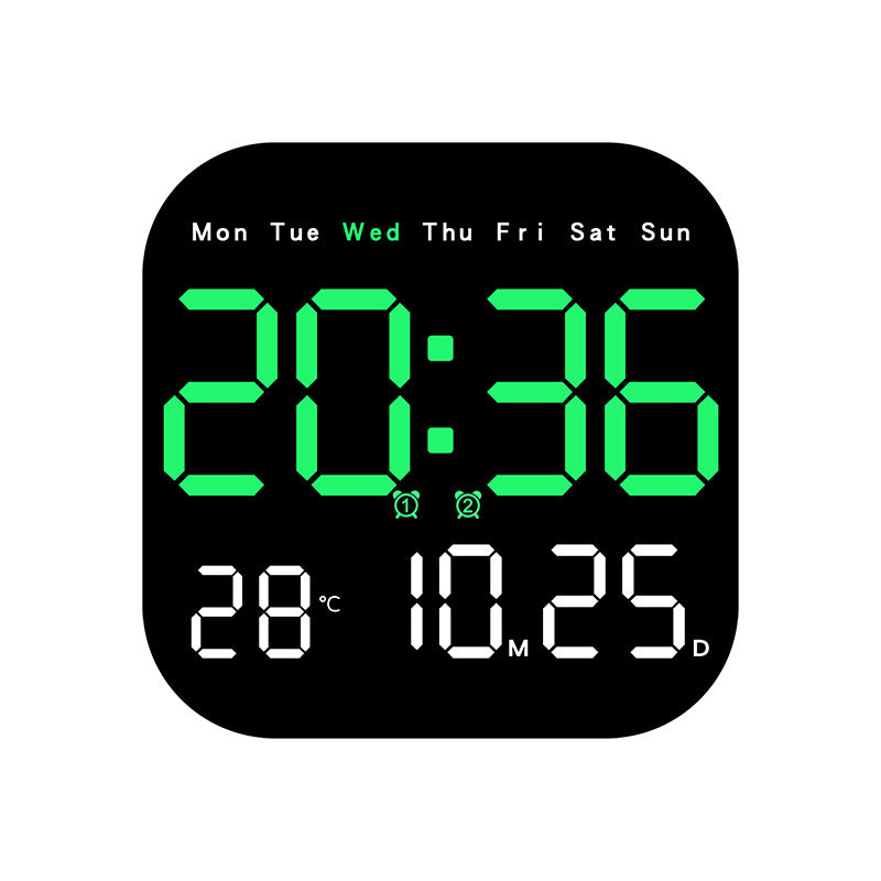 Digital Multi-Function Alarm Clock with Temperature and Date Display Bowlift