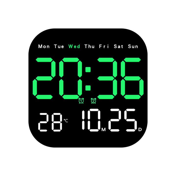 Digital Multi-Function Alarm Clock with Temperature and Date Display Bowlift