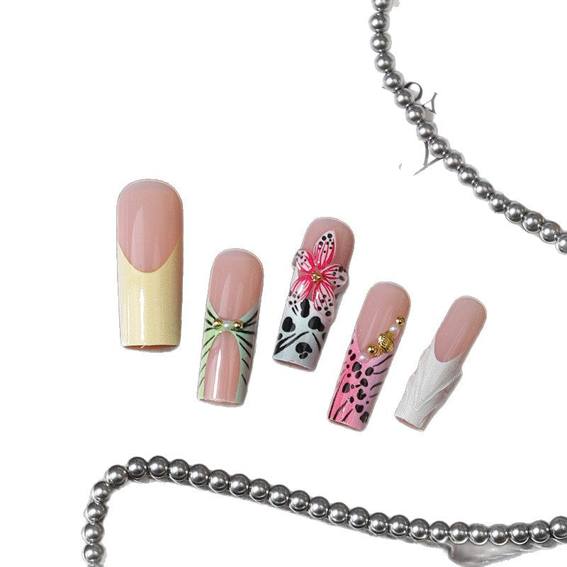 Artistic Floral Nail Tip Collection Bowlift
