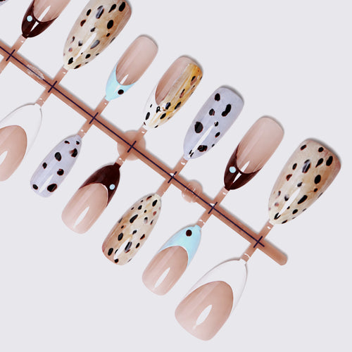Artistic Stiletto Press-On Nail Design Bowlift